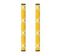 Mexpekil Copertura per maniglia frigorifero geometrica gialla 2PCS
