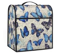 Mexpekil Copertura per miscelatore con supporto per lettere a farfalla, 5-8 litri, copertura antipolvere per elettrodomestici da cucina, con manico superiore e tasche, accessori universali per la