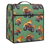 Mexpekil Copertura per mixer con supporto per camion dei pompieri, 5-8 litri, copertura antipolvere per elettrodomestici da cucina, con maniglia superiore e tasche, accessori universali per la