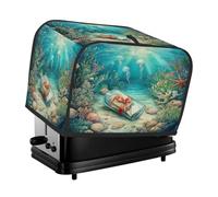 Mexpekil Copertura per tostapane, 2 fette, oceano, bottiglia d'acqua, meduse, impermeabile, antipolvere, per cucina, piccoli elettrodomestici, protezione