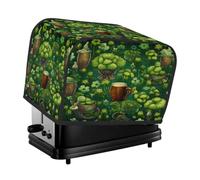 Mexpekil Copertura per tostapane, 4 fette, verde erba magica accessori da cucina protezione tostapane impermeabile antipolvere copertura per macchina del pane