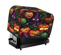 Mexpekil Copertura per tostapane con fantasma divertente zucca di Halloween, copertura per tostapane a 2 fette, impermeabile, per cucina, piccolo elettrodomestico, antipolvere, protezione per forno