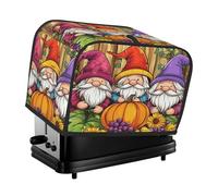 Mexpekil Copertura per tostapane con gnomi e zucca, impermeabile, per cucina, piccolo elettrodomestico, antipolvere, protezione per forno e tostapane, regalo da donna