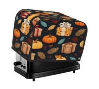 Mexpekil Copertura per tostapane con motivo a bacche di zucca per il giorno del Ringraziamento, copertura impermeabile per la macchina del pane da cucina, piccolo elettrodomestico, copertura