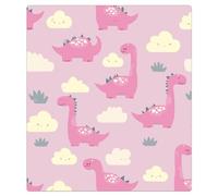 Mexpekil Copri calamita per lavastoviglie con dinosauri rosa e nuvole | Copertura magnetica riutilizzabile per lavastoviglie, pannello frontale decorativo per lavastoviglie