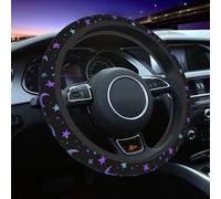 Mexpekil Coprivolante universale per auto con luna e stelle, antiscivolo, decorativo, accessorio per auto, adatto alla maggior parte delle auto (38 cm), confezione da 1