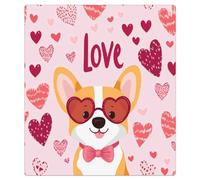 Mexpekil Corgi, calamita per lavastoviglie, rosa, 53 x 66 cm, adesivo decorativo per lavastoviglie per porta d'ingresso, impermeabile, pannello magnetico per elettrodomestici da cucina