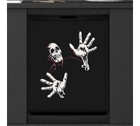 Mexpekil Divertente copertura magnetica per lavastoviglie a forma di teschio Huaman, 53,3 x 66 cm, decorativa, impermeabile, per elettrodomestici da cucina