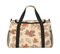 Mexpekil Duffle Bag Autunno Foglie d'Acero Viaggio Duffel Bag Mens Womens Sport Weekend Pernottamento Palestra Holdall Carry on Bag, Multicolore, 19.7x10.2x13 in, Borsone da viaggio