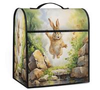 Mexpekil Funny Rabbit Stand Mixer Cover 5-8 Quart Kitchen Appliance Dust Covers con manico superiore e tasche Universale Accessori decorativi per elettrodomestici da cucina
