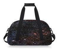 Mexpekil Galaxy Stars Borsa da palestra da viaggio spaziale per ragazze ragazzi borse da viaggio per il fine settimana borsa impermeabile per sport danza scuola pratica