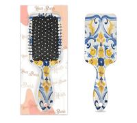 Mexpekil Giallo Blu Ornamento Piastrelle Spazzola Districante Paddle Capelli Bagnati Spazzole Per Capelli Secchi Massaggio Cuscino D'aria Pettine per ID Ragazze Donne Uomini