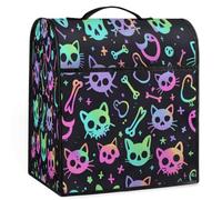 Mexpekil Goth Skulls Bones Stand Mixer Cover 5-8 Quart Kitchen Appliance Dust Covers con manico superiore e tasche Universale Accessori decorativi per elettrodomestici da cucina