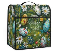 Mexpekil Green Leaf Flowers Eggs Stand Mixer Cover 5-8 Quart Kitchen Appliance Dust Covers con manico superiore e tasche universale accessori decorativi per elettrodomestici da cucina