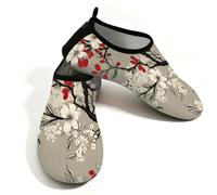 Mexpekil Jaanese Rosso Bianco Cherry Blossom Scarpe da Acqua per Donna Uomo Asciugatura Rapida Antiscivolo Scarpe Acqua A Piedi Nudi, Fiore Di Ciliegio Rosso Bianco Ja, 38.5/39.5 EU