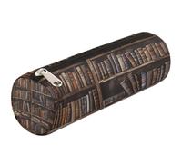 Mexpekil Libreria Libri Carta da Parati Portapenne Astuccio Pennarello Sacchetto per Bambini Ragazzi Ragazze Cilindro Rotondo Astuccio per la Scuola Organizzatore