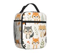 Mexpekil Little Animals - Borsa per il pranzo | Contenitore termico per il pranzo, per ragazze, ragazzi, donne, uomini, piccole borse termiche, per scuola/lavoro/picnic