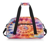 Mexpekil Mexpekil - Borsa da palestra da viaggio per ragazze e ragazzi, borsa da viaggio per il fine settimana, impermeabile, per sport, danza, scuola, Colorato Tie-Dye