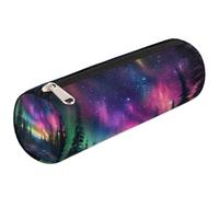 Mexpekil Northern Lights Aurora View Astuccio per ragazze e ragazzi astuccio per cancelleria organizer piccolo borsa per forniture scolastiche per studenti ufficio