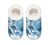 Mexpekil Ocean Animal Turtle Pantofole da donna Fuzzy House Slipper antiscivolo per donne uomini signore, Tartaruga animale oceano, X-Large largo