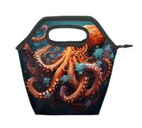 Mexpekil Ocean Sea Octopus Borsa termica riutilizzabile per il pranzo impermeabile a prova di perdite per bambini adulti scuola ufficio picnic