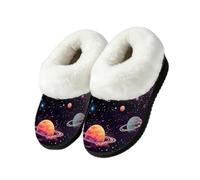 Mexpekil Pantofole a stivale con pianeta spaziale, per interni ed esterni, Multi, 45/45.5 EU