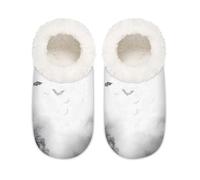 Mexpekil Pantofole da donna nere con pipistrelli di Halloween, pantofole antiscivolo per donne, uomini e donne, Pipistrelli neri di Halloween, X-Large largo