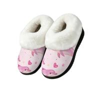 Mexpekil Pantofole rosa a forma di delfino, per interni ed esterni, scarpe da casa, Multi, 43.5/44.5 EU