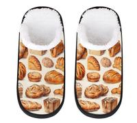 Mexpekil Pantofole soffici per donne e uomini, Pane., 8/11 UK Wide