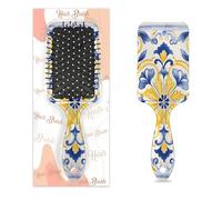 Mexpekil Piastrelle tradizionali Ornamento Floreale Spazzola Districante Paddle Capelli Bagnati Spazzole Per Capelli Secchi Massaggio Cuscino D'aria Pettine per ID Ragazze Donne