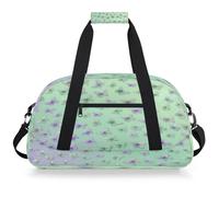 Mexpekil Piccola borsa da viaggio con farfalle blu per ragazze e ragazzi borse da viaggio per il fine settimana borsa impermeabile per sport danza scuola pratica