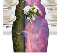Mexpekil Runner da tavola sportivo con palline da golf, 33 x 178 cm, in poliestere, per tavoli da pranzo, matrimoni, feste