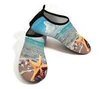Mexpekil Scarpe da acqua a piedi nudi antiscivolo ad asciugatura rapida per mare e spiaggia con stella marina, Spiaggia Mare Stella Mar, 40/40.5 EU