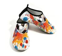 Mexpekil Scarpe da calcio arcobaleno a pois per donne e uomini, ad asciugatura rapida, antiscivolo, a piedi nudi, Pallone da calcio arcobaleno a pois, 40/40.5 EU