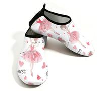 Mexpekil Scarpe da spiaggia da donna e uomo, antiscivolo, a piedi nudi, ad asciugatura rapida, calzini da acqua traspiranti per surf in piscina, Ragazza che balla., 40/40.5 EU