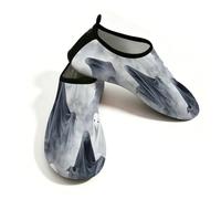 Mexpekil Scarpe da spiaggia da donna e uomo, antiscivolo, a piedi nudi, ad asciugatura rapida, calzini da acqua traspiranti per surf in piscina, Orribile fantasma, 41/42 EU