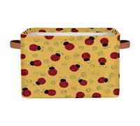 Mexpekil Scatole portaoggetti per mensole con manico, pieghevoli, a forma di cubo, per coccinelle e vortici, organizer per giocattoli per la casa, 1 pezzo