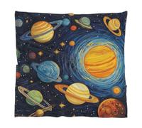 Mexpekil Sciarpe leggere Sciarpa a testa quadrata con stampa alla moda, pianeta del sistema solare come sciarpa di seta satinata bandana avvolgere capelli grandi sciarpe quadrate 59,9 cm
