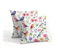 Mexpekil Set di 2 federe per cuscini impermeabili per esterni, 40 x 40 cm, motivo acquerello colorato, 40,6 x 40,6 cm, per patio e giardino