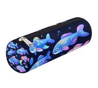 Mexpekil Shining Little Fish Astuccio per la scuola, per ragazze, ragazzi, adolescenti, donne