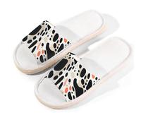 Mexpekil Sliders - Pantofole estive da donna, con punta aperta, per interni ed esterni, stampa a pois, Stampa Mucca Spot, 39.5/40 EU