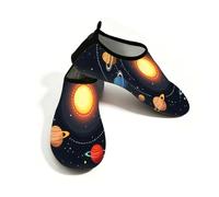 Mexpekil Solar System Universe Planet Scarpe da acqua per donne e uomini ad asciugatura rapida antiscivolo scarpe da acqua a piedi nudi, Sistema Solare Universo Pianeta, 42.5/43 EU