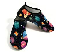 Mexpekil Space Universe Solar System Planets Scarpe da acqua per donne e uomini, ad asciugatura rapida, antiscivolo, a piedi nudi, Pianeti del sistema solare dell'universo spaziale, 37/38 EU