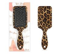 Mexpekil Spazzola districante per capelli con stampa leopardata retrò animali per capelli asciutti bagnati spazzole massaggio cuscino d'aria pettine per ID ragazze donne uomini