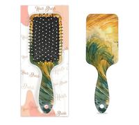 Mexpekil Spazzola per capelli massaggiante, per donne e uomini, spazzola districante per capelli bagnati o asciutti, pettini morbidi a cuscino d'aria (onde marine)