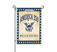 Mexpekil Star Celebrate America 250 bandiera da giardino 31,5 x 45,7 cm bandiere decorative per esterni resistenti alle intemperie striscione da cortile per vacanze, patio, balcone, prato