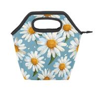 Mexpekil Summer Daisy Flower Borsa termica riutilizzabile per il pranzo, impermeabile, a prova di perdite, per bambini e adulti, scuola, ufficio, picnic