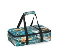 Mexpekil Summer Ocean Beach Starfish Seashell - Casseruola isolata per cibi caldi o freddi, impermeabile, per casseruole e piatti