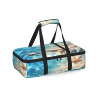 Mexpekil Summer Sea Beach Starfish Seashell - Casseruola isolata per cibi caldi o freddi, impermeabile, borsa per il pranzo