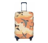 Mexpekil Summer Sunset - Copertura per bagagli con rondini da 45,7 a 53,3 cm, custodia per trolley da viaggio, antigraffio, antipolvere, elastica, protezione per bagagli per viaggi in vacanza
